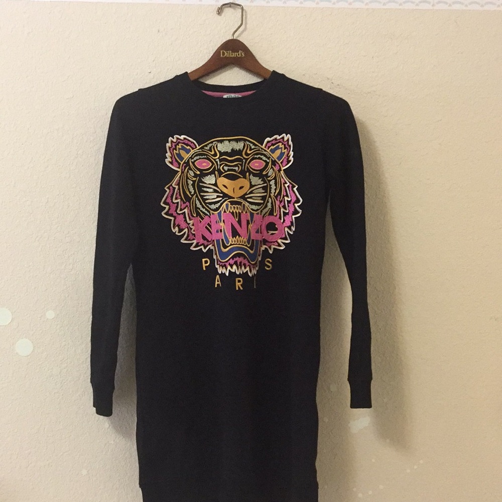 Kenzo Tiger sweatshirt pullover dress